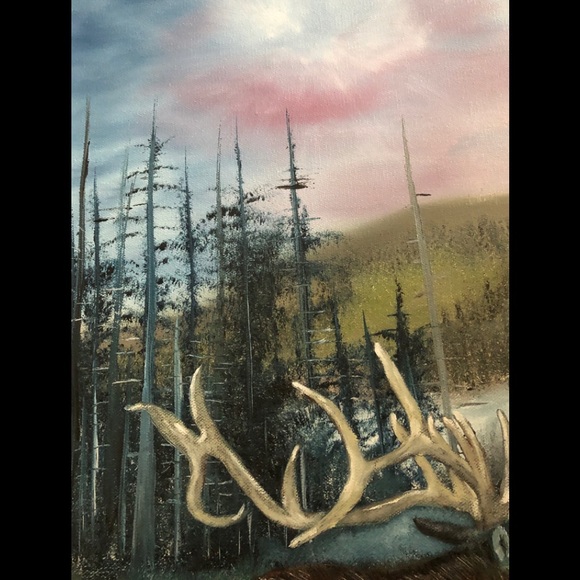 Vintage 1985 Original Oil/Acrylic Canvas Signed autographed Nature River - Picture 13 of 16